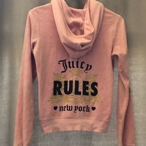 Juicy Couture “Juicy Rules New York” Pink Velour